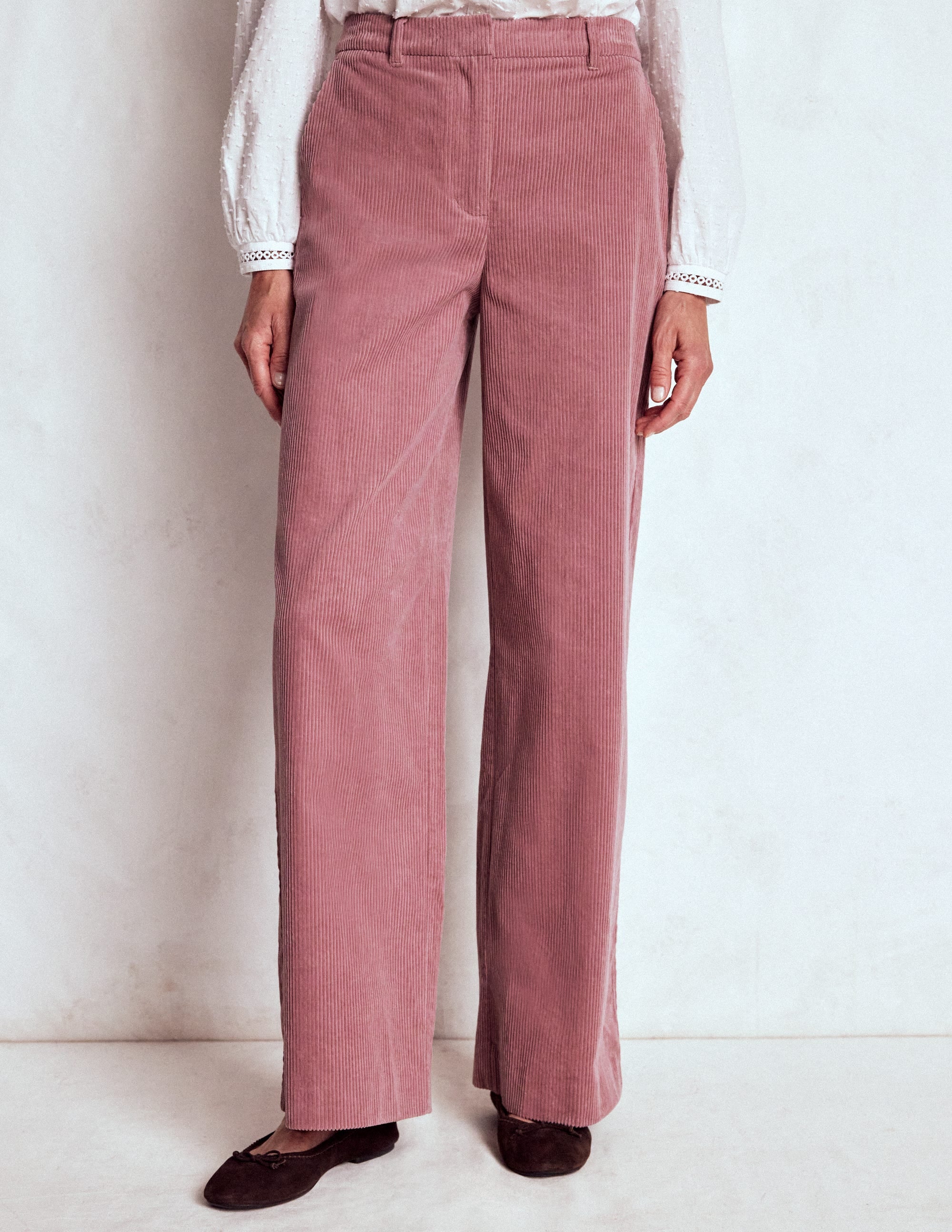 Belgravia Chunky Cord Pants-Blushing Rose - Image 4