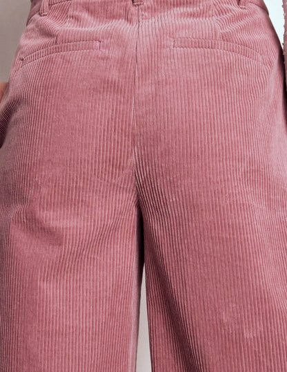 Belgravia Cord Pants-Blushing Rose-5