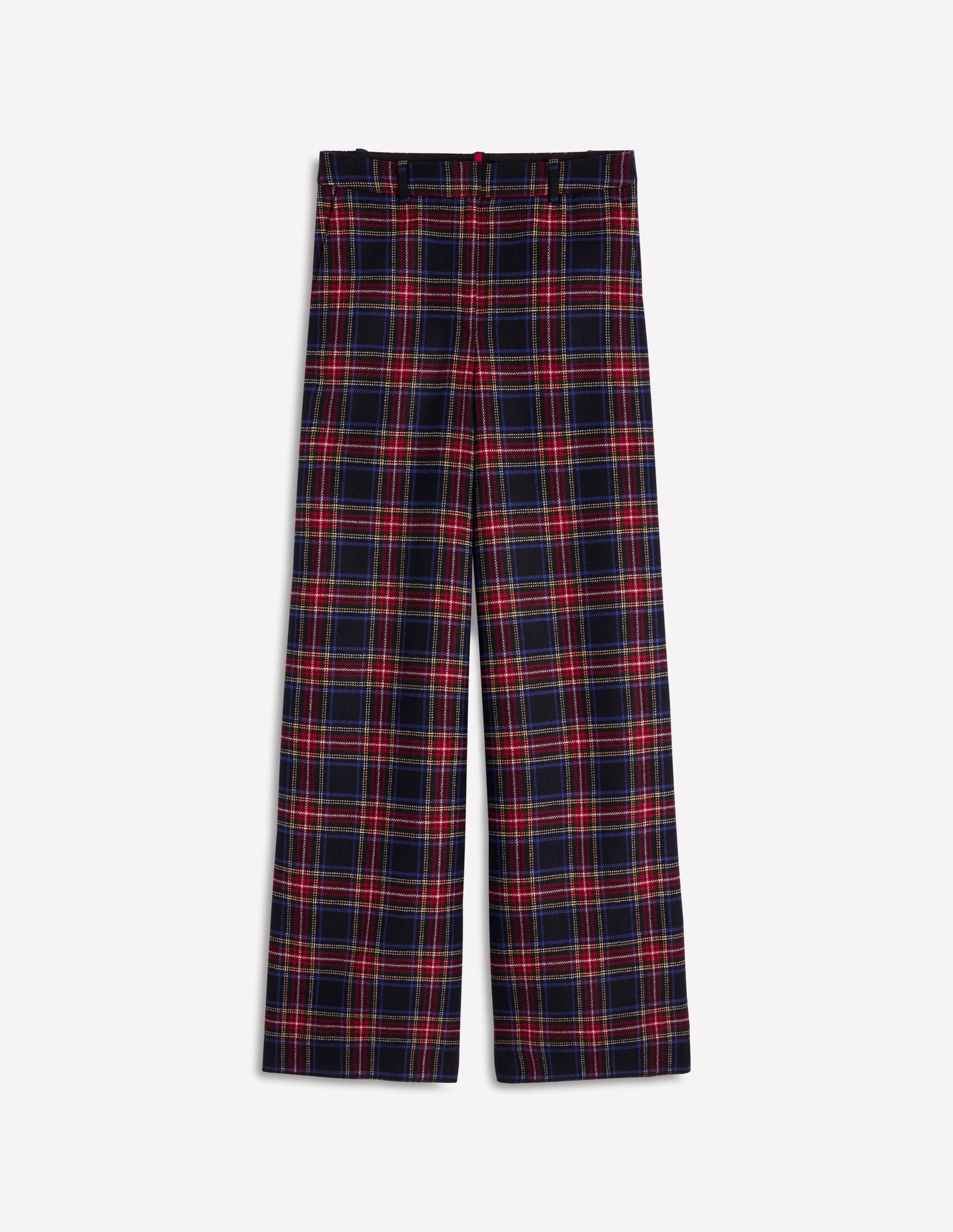 Belgravia Wool Pants-Navy, Green and Red Check-6