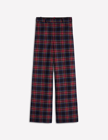 Belgravia Wool Pants-Navy, Green and Red Check-6