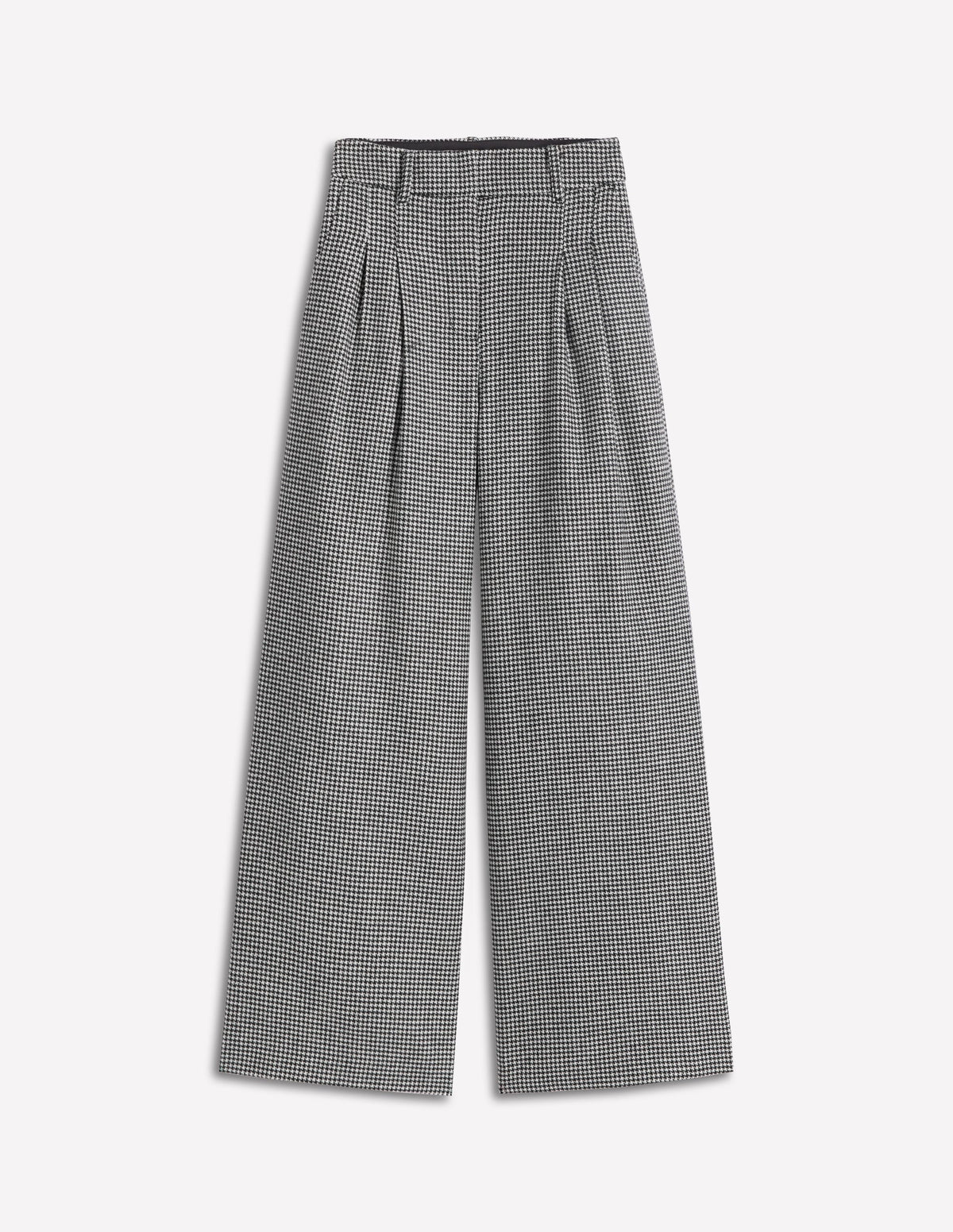 Kensington Tailored Pants-Black and Ivory Puppytooth - Image 6
