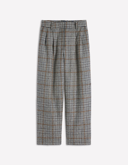Bloomsbury Wool Pants-Blue and Grey Prince of Wales-8