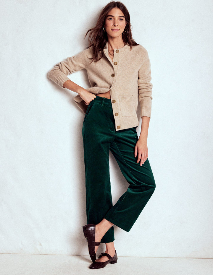 Canonbury Cord Pants-Emerald Night
