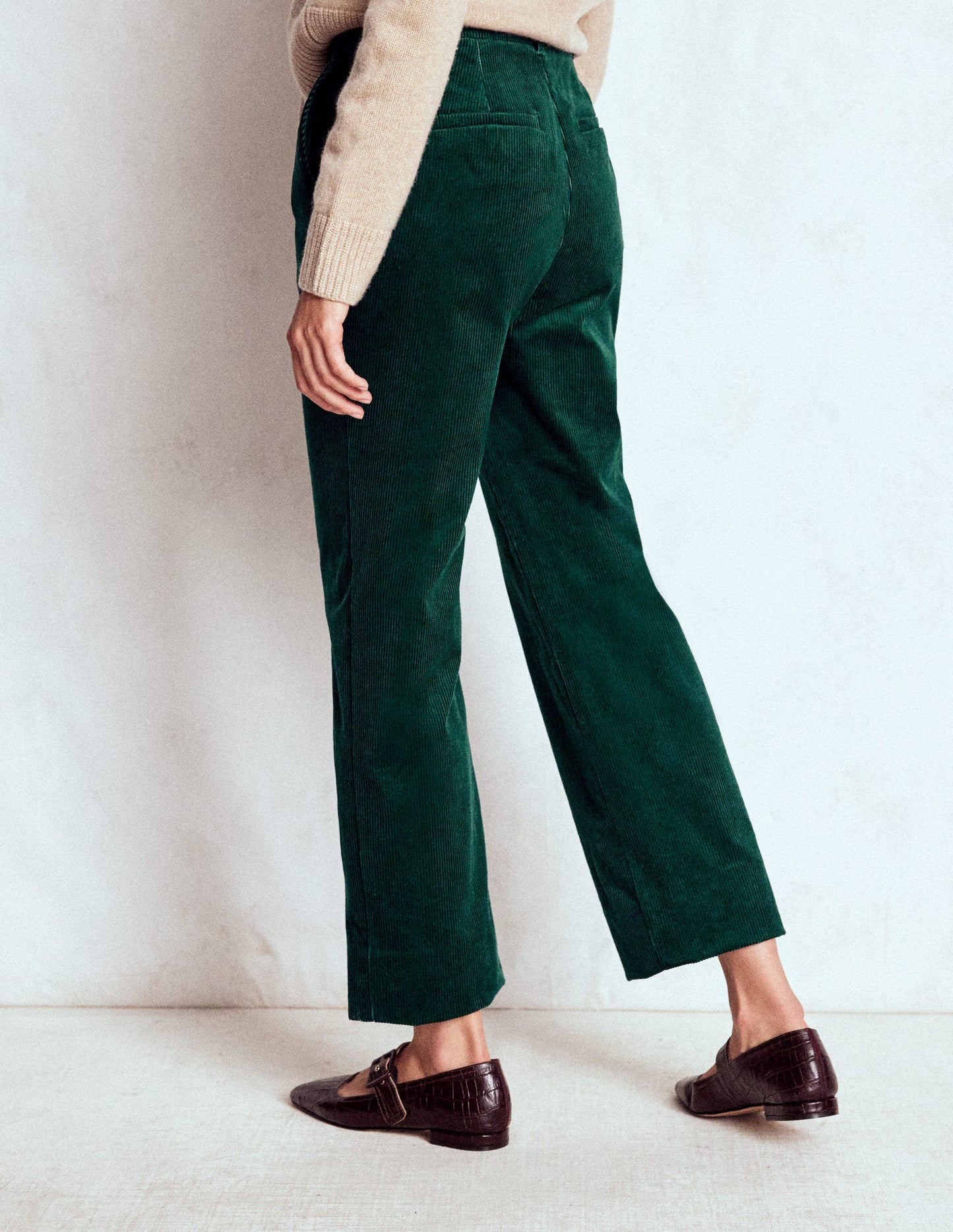 Canonbury Cord Pants-Emerald Night