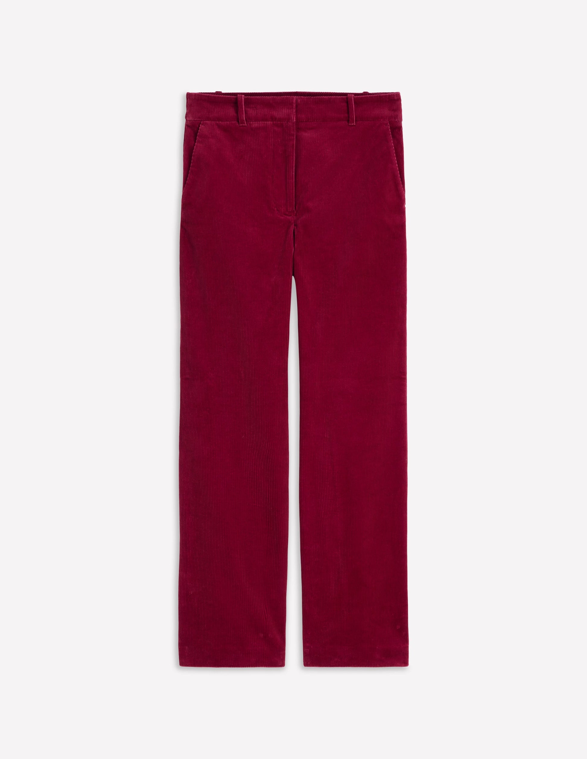 Canonbury Cord Pants-Burgundy Red-7