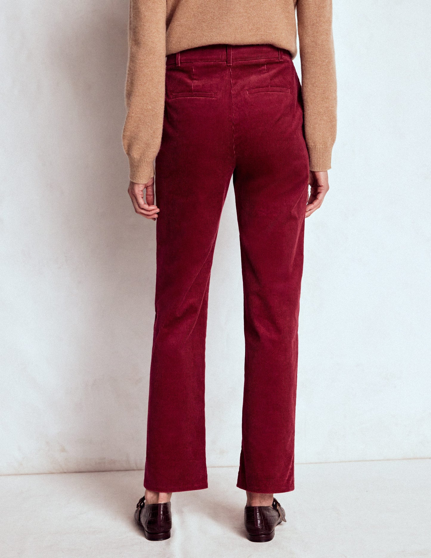 Canonbury Cord Pants-Burgundy Red
