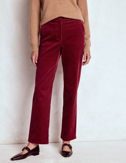 Canonbury Cord Pants-Burgundy Red-5