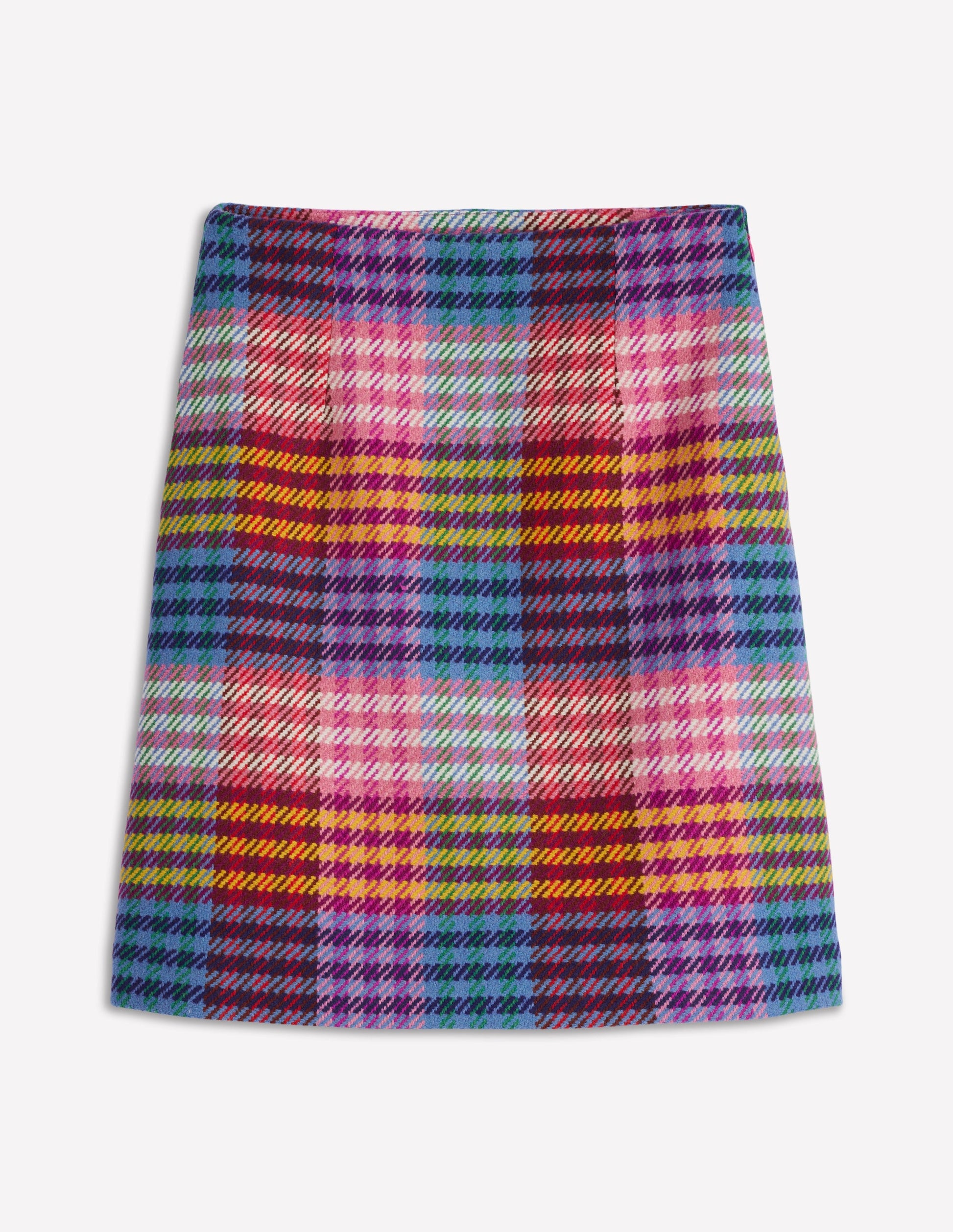 Gia Wool Skirt-Rainbow Blanket MultiGingham-8