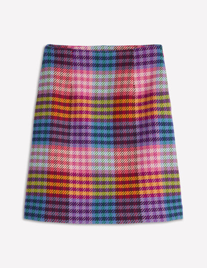 Gia Wool Skirt-Rainbow Blanket MultiGingham-8
