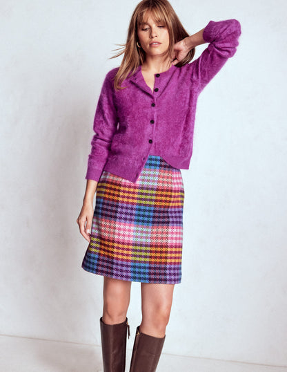 Gia Wool Skirt-Rainbow Blanket MultiGingham-6