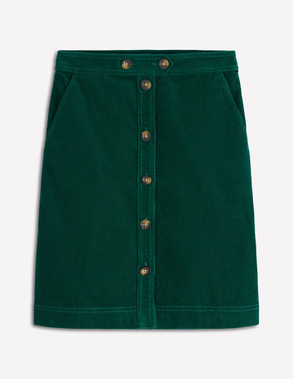 Cecelia Cord Skirt-Emerald Night-5
