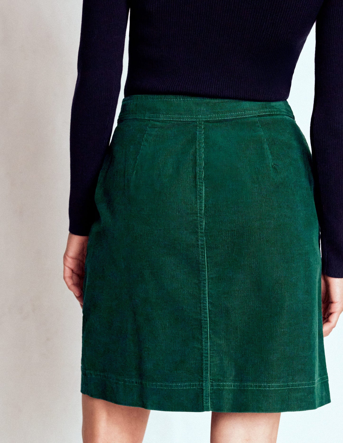 Cecelia Cord Skirt-Emerald Night