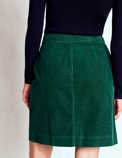 Cecelia Cord Skirt-Emerald Night-3