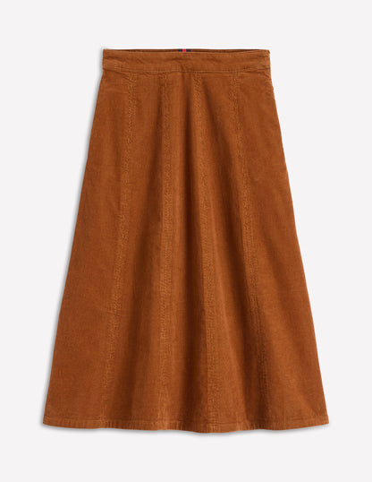 Joy Cord Midi Skirt-Ginger-5