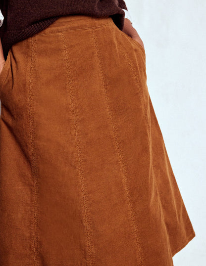 Joy Cord Midi Skirt-Ginger-2