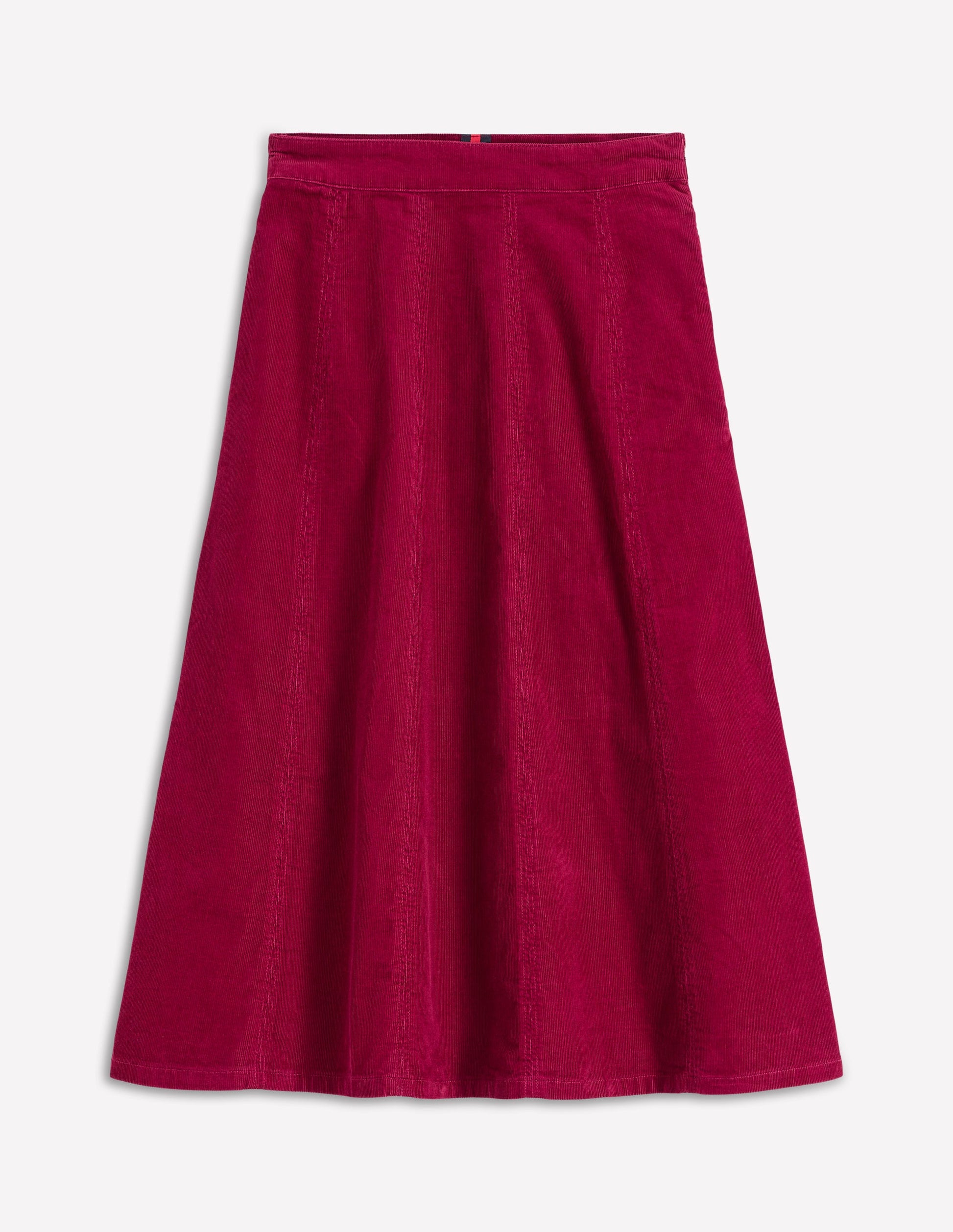 Joy Cord Midi Skirt-Burgundy Red-5