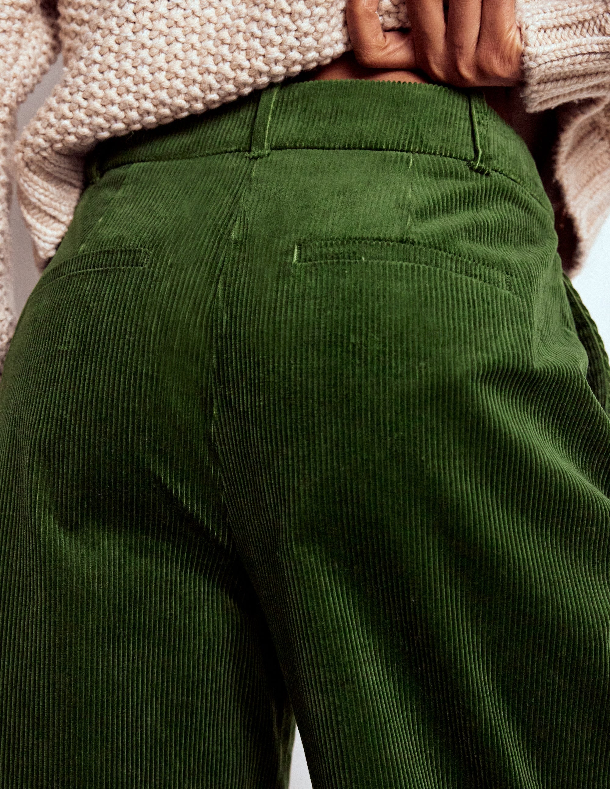 Kensington Cord Pants-Green Fir | Boden USA