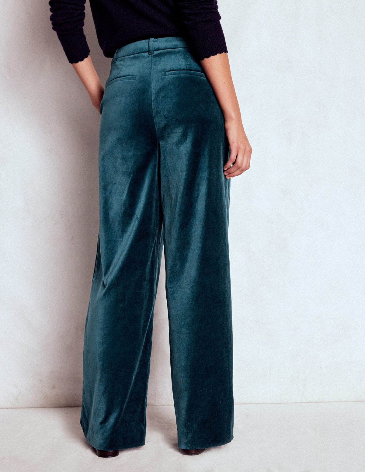 Belgravia Tailored Pants-Midnight Teal - Image 3