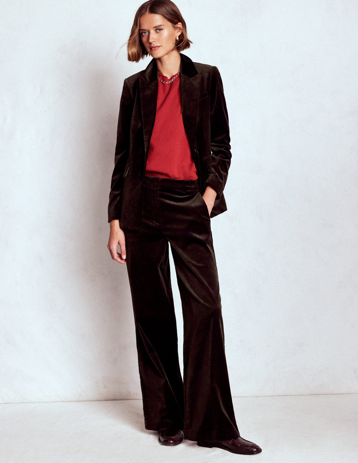 Belgravia Tailored Pants-Espresso - Image 1