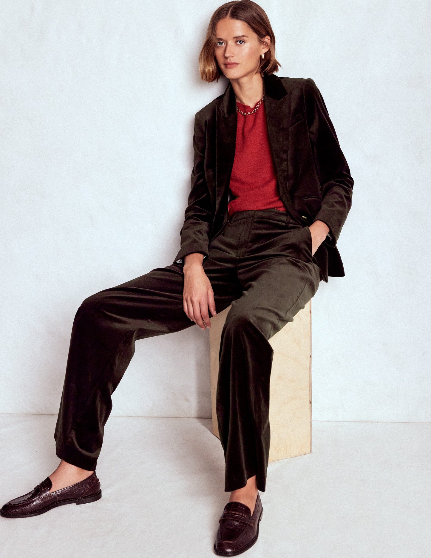 Belgravia Tailored Pants-Espresso