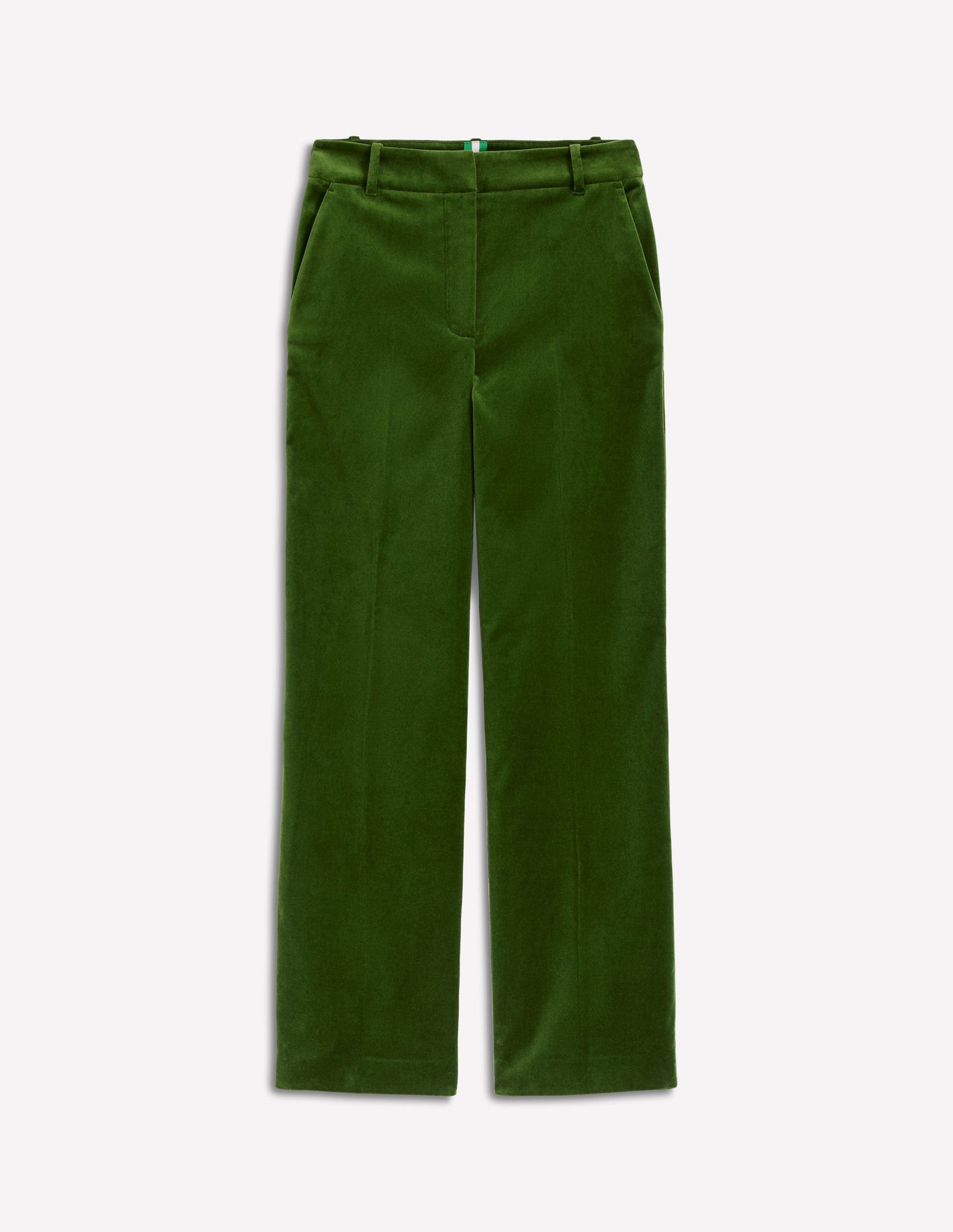 Canonbury Velvet Pants-Green Fir
