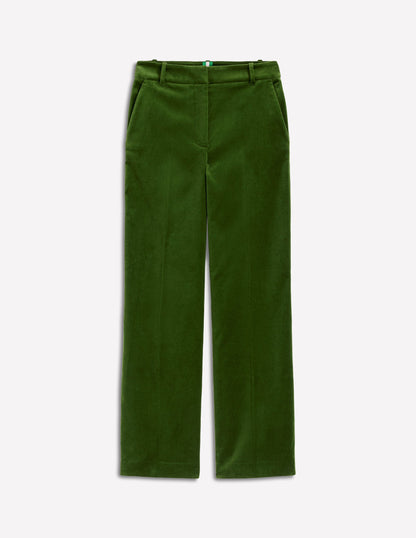Canonbury Velvet Pants-Green Fir-6