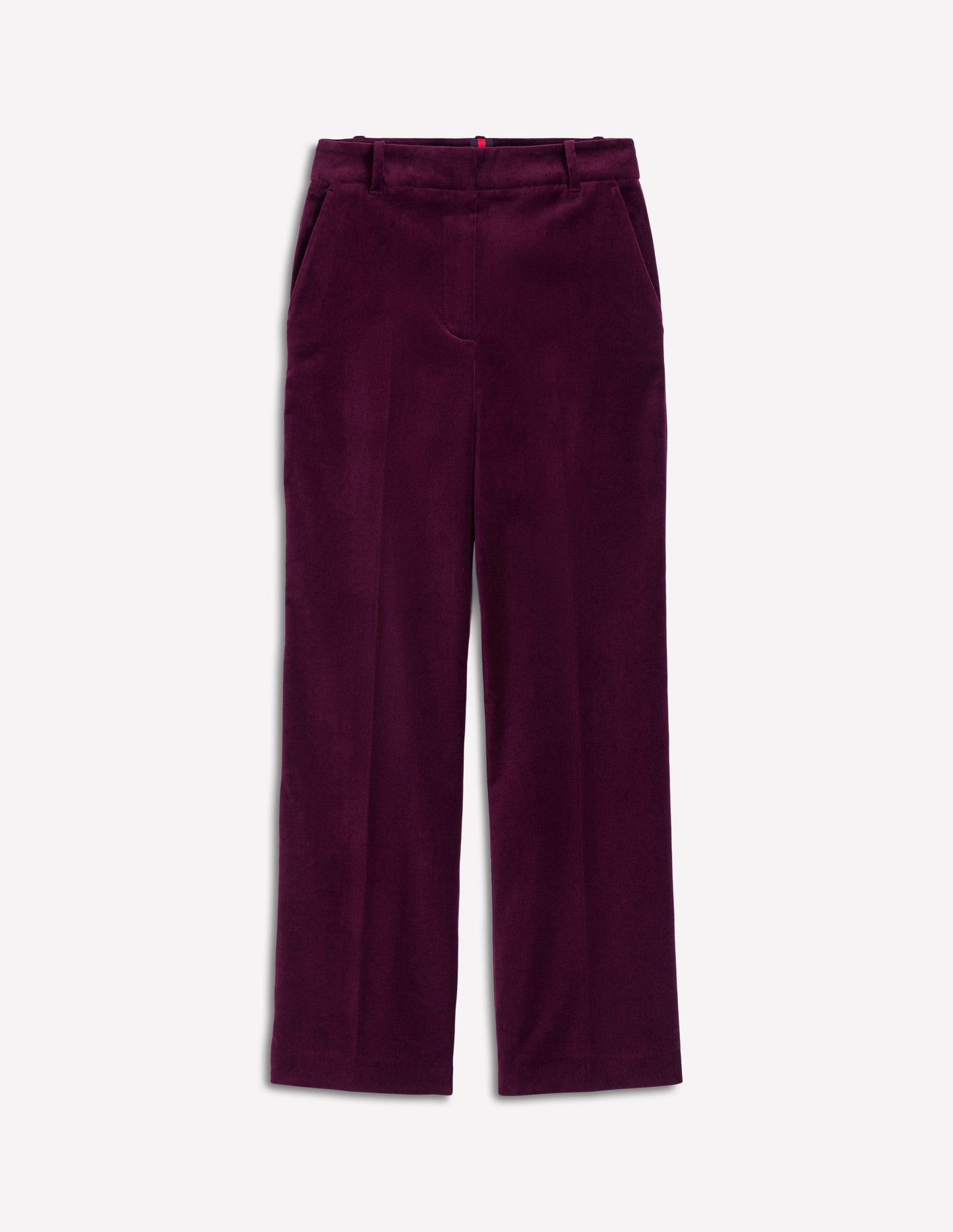 Canonbury Velvet Pants-Dark Cherry