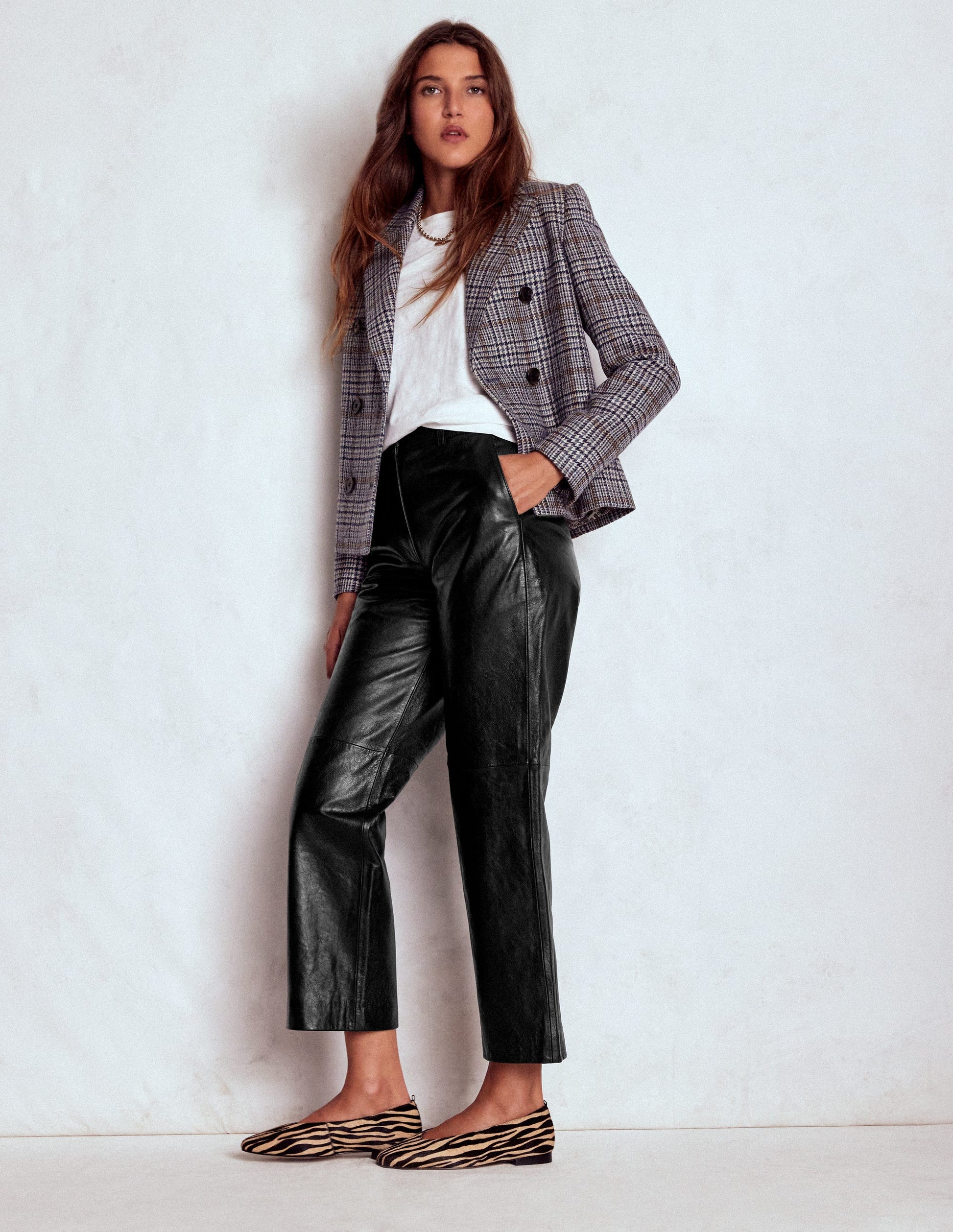 Canonbury Leather Trousers-BLACK-1