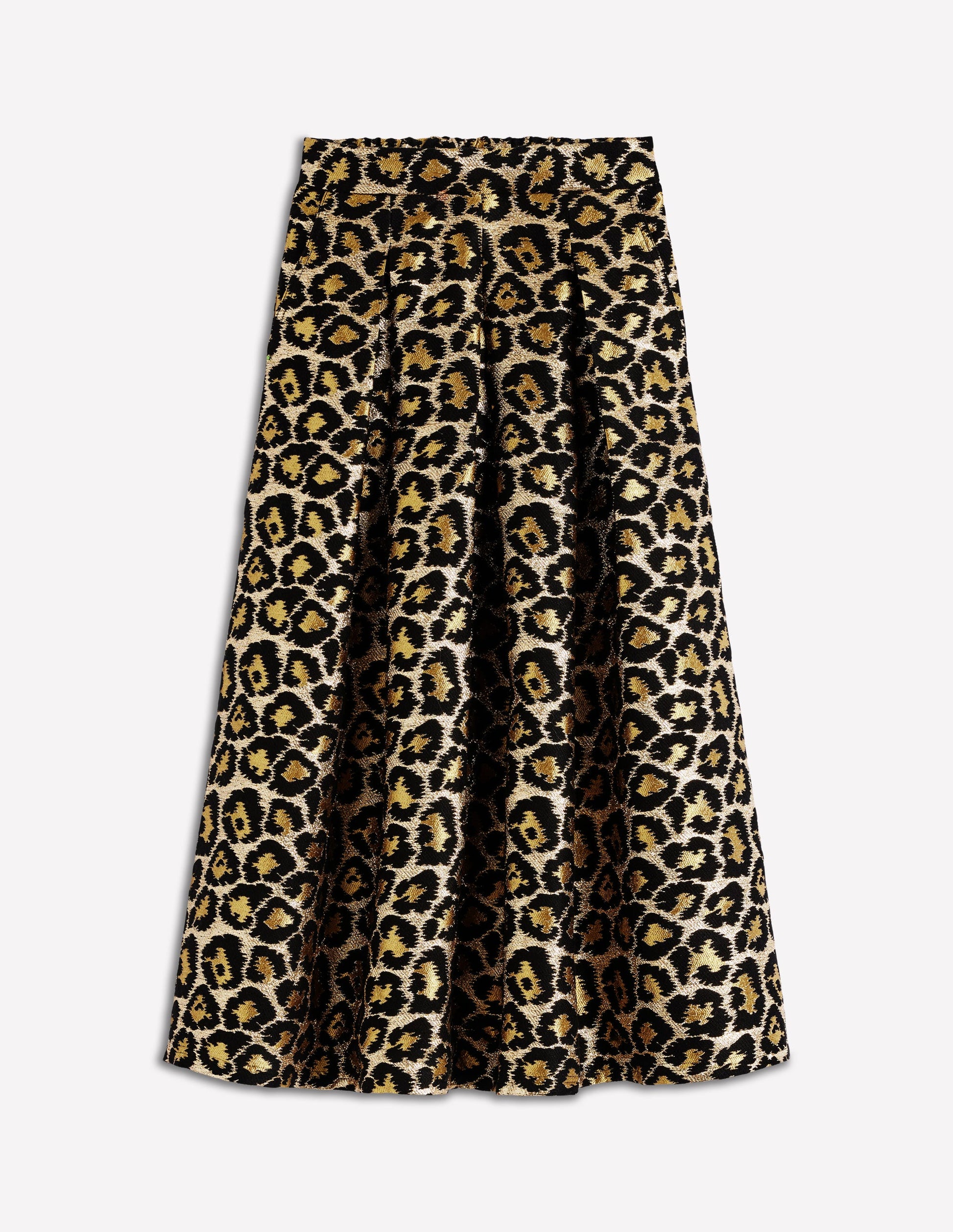 Verity Jacquard Midi Skirt-Leopard Print-6
