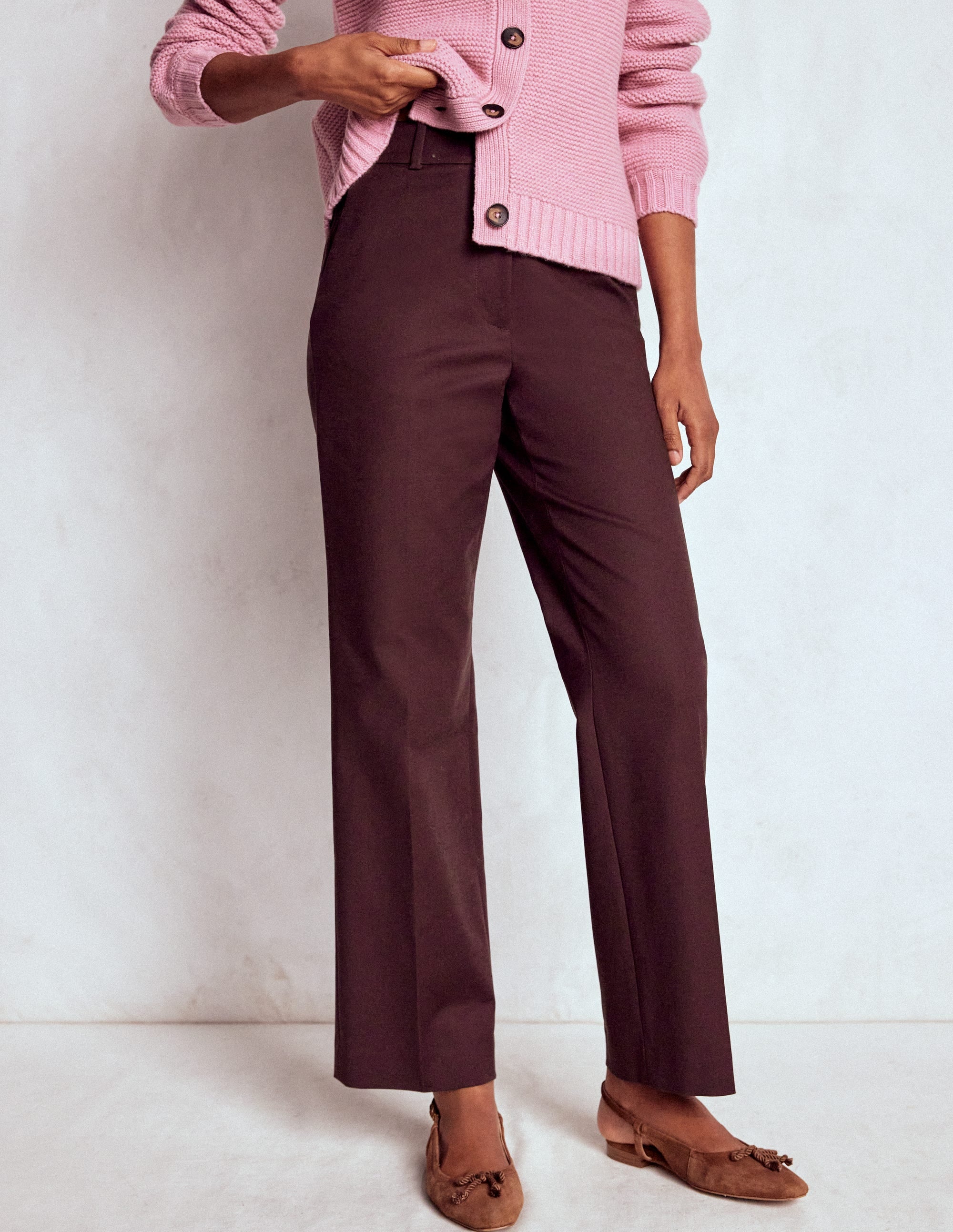Canonbury Cotton 7/8 Pants-Deep Aubergine - Image 4