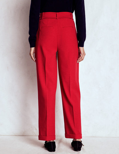 Pleat Front Pants-Chilli Pepper-3