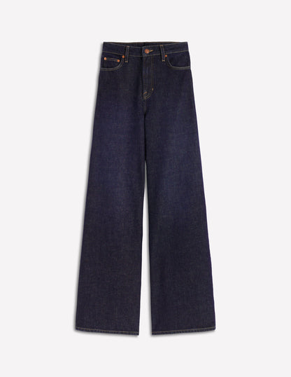 Relaxed Wide Leg  Jeans-Indigo-6