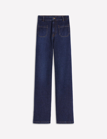 Straight Leg Pocket Jeans-Dark Vintage-6