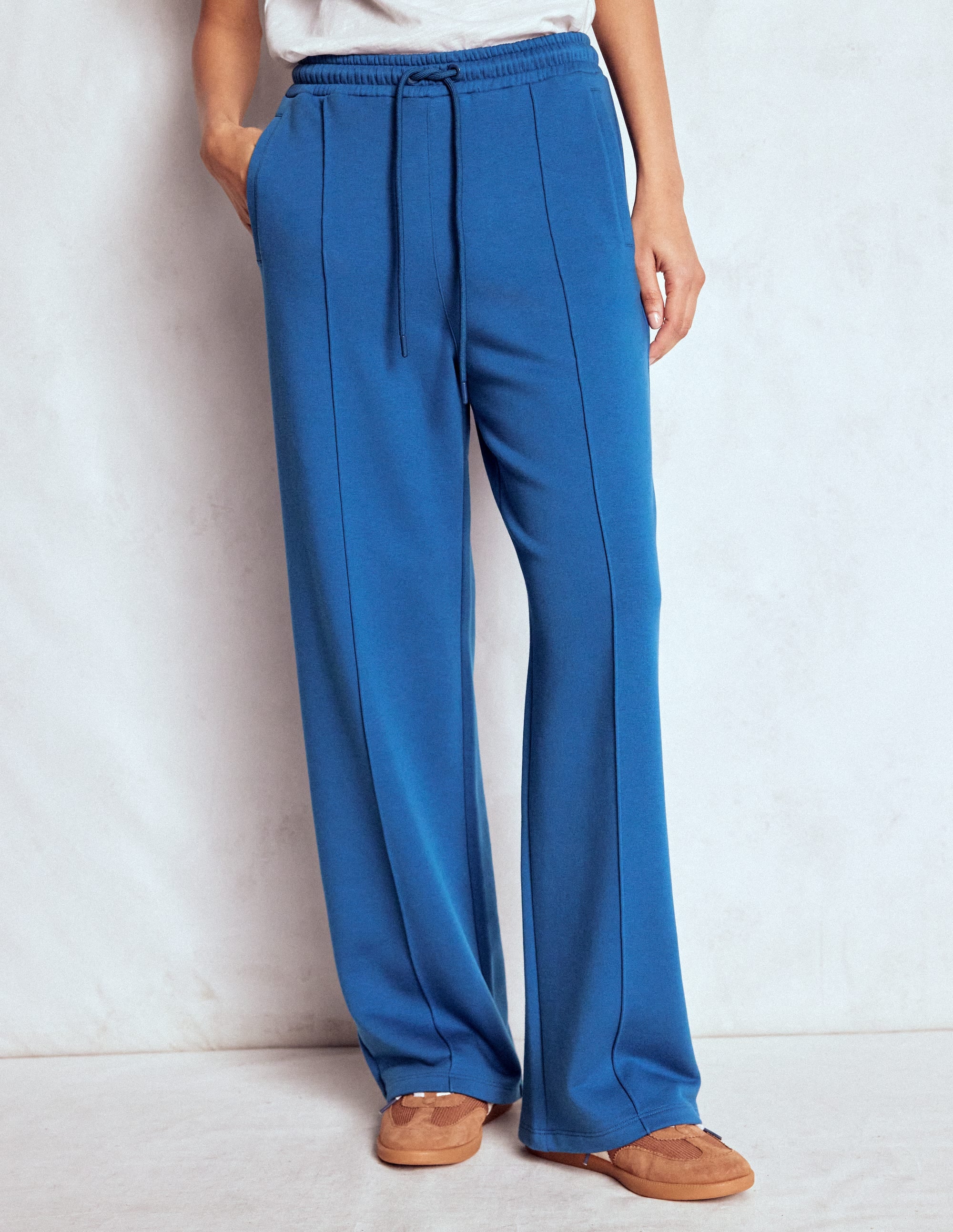 Wide Leg Joggers-Tourmaline Blue - Image 4