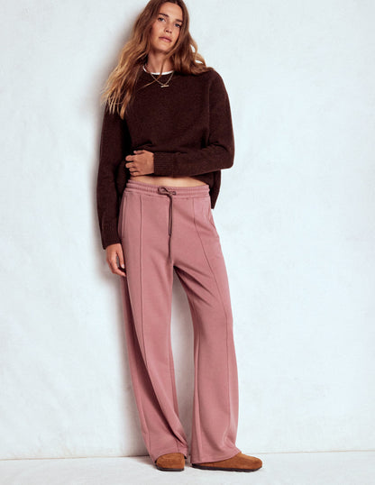 Wide Leg Joggers-Blushing Rose-1