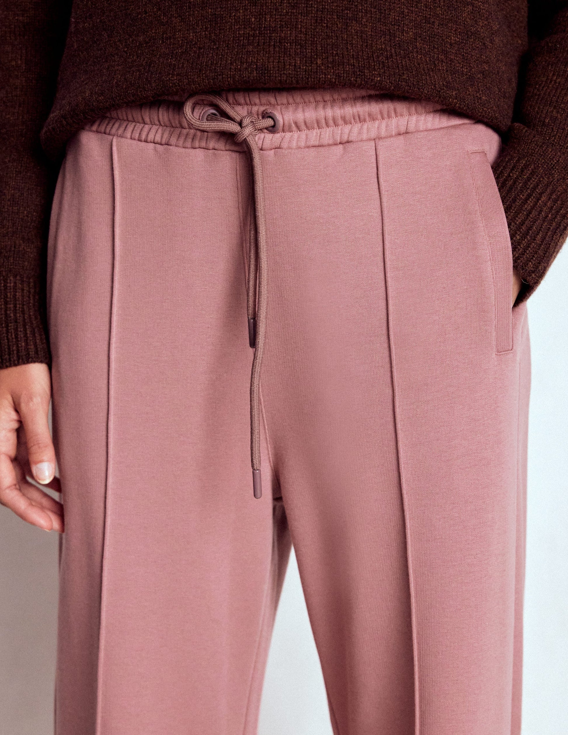 Wide Leg Joggers-Blushing Rose-2