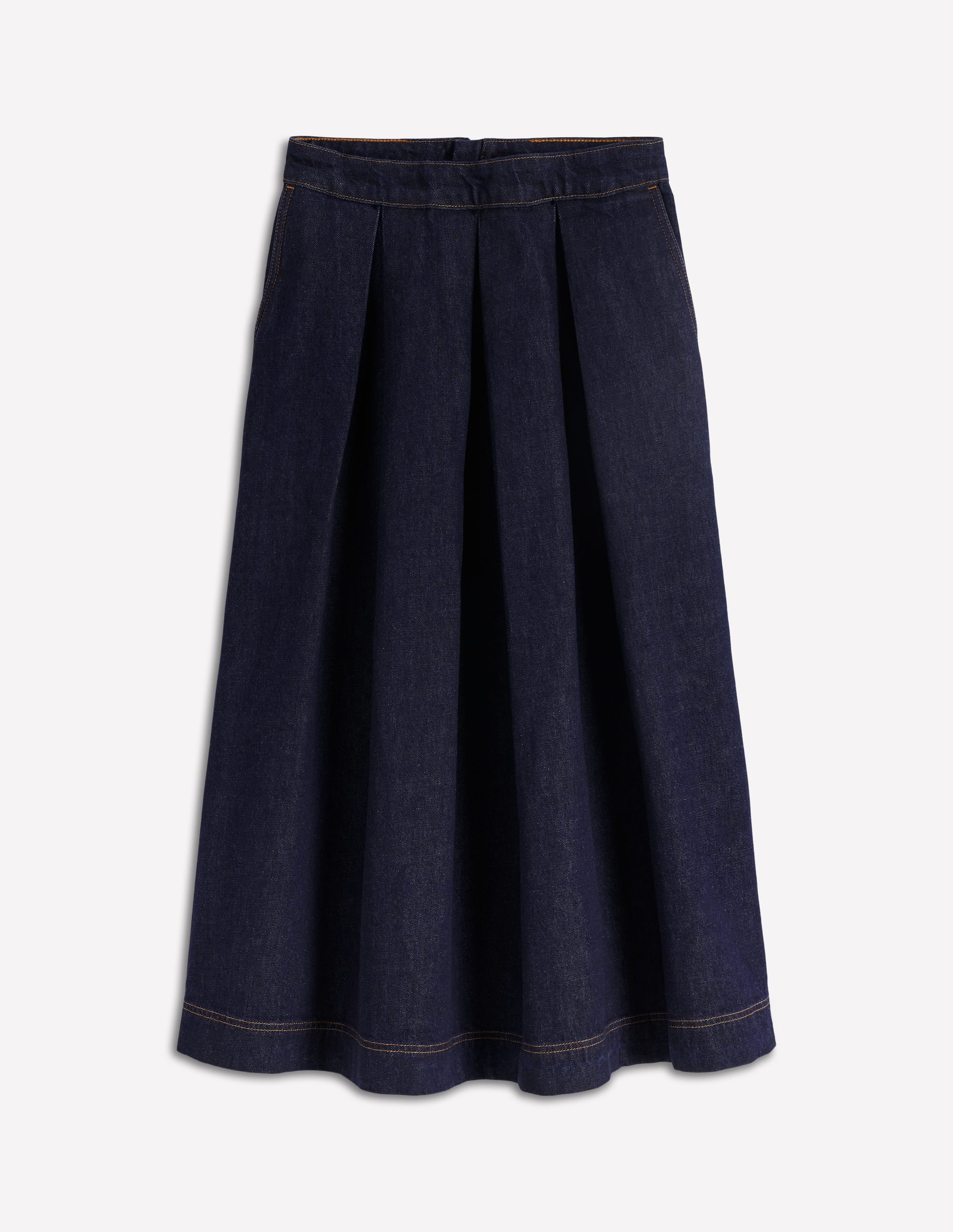 Verity Denim Midi Skirt-Indigo - Image 5