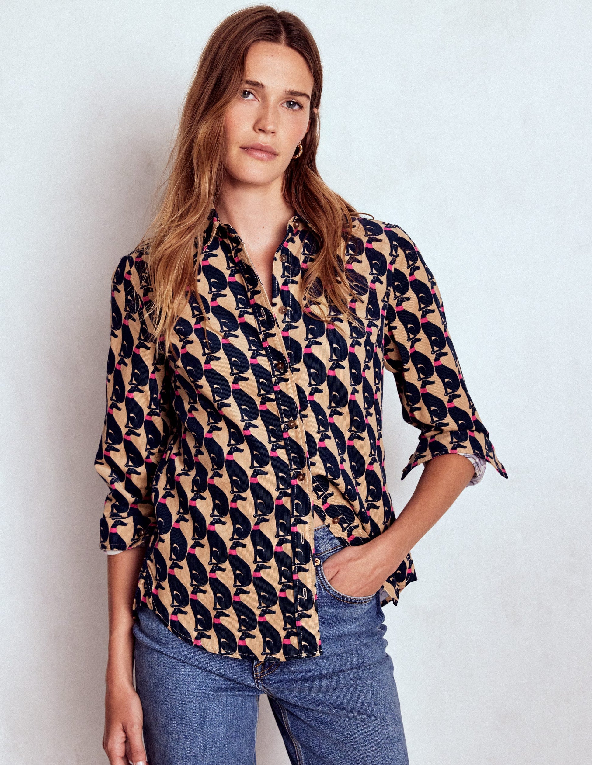 Sienna Cord Shirt-Safari, Cosy Greyhound-1