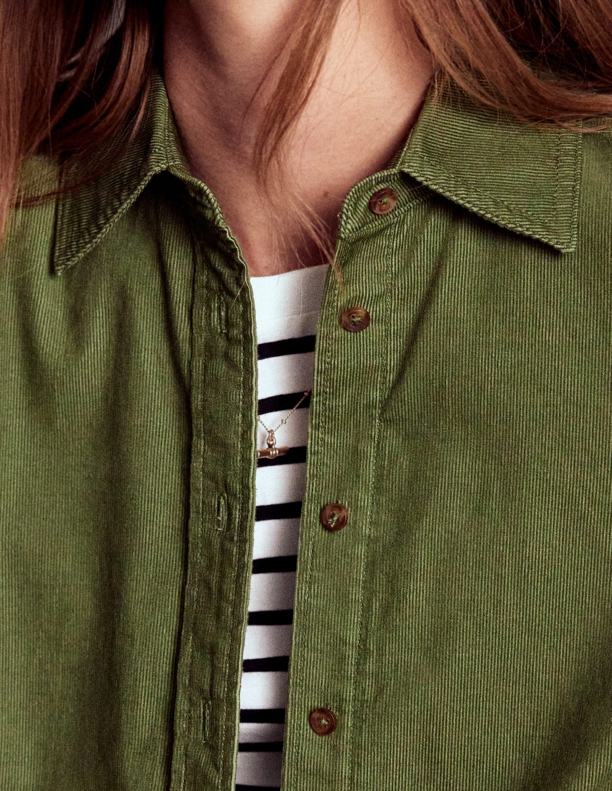 Sienna Cord Shirt-Fern-2