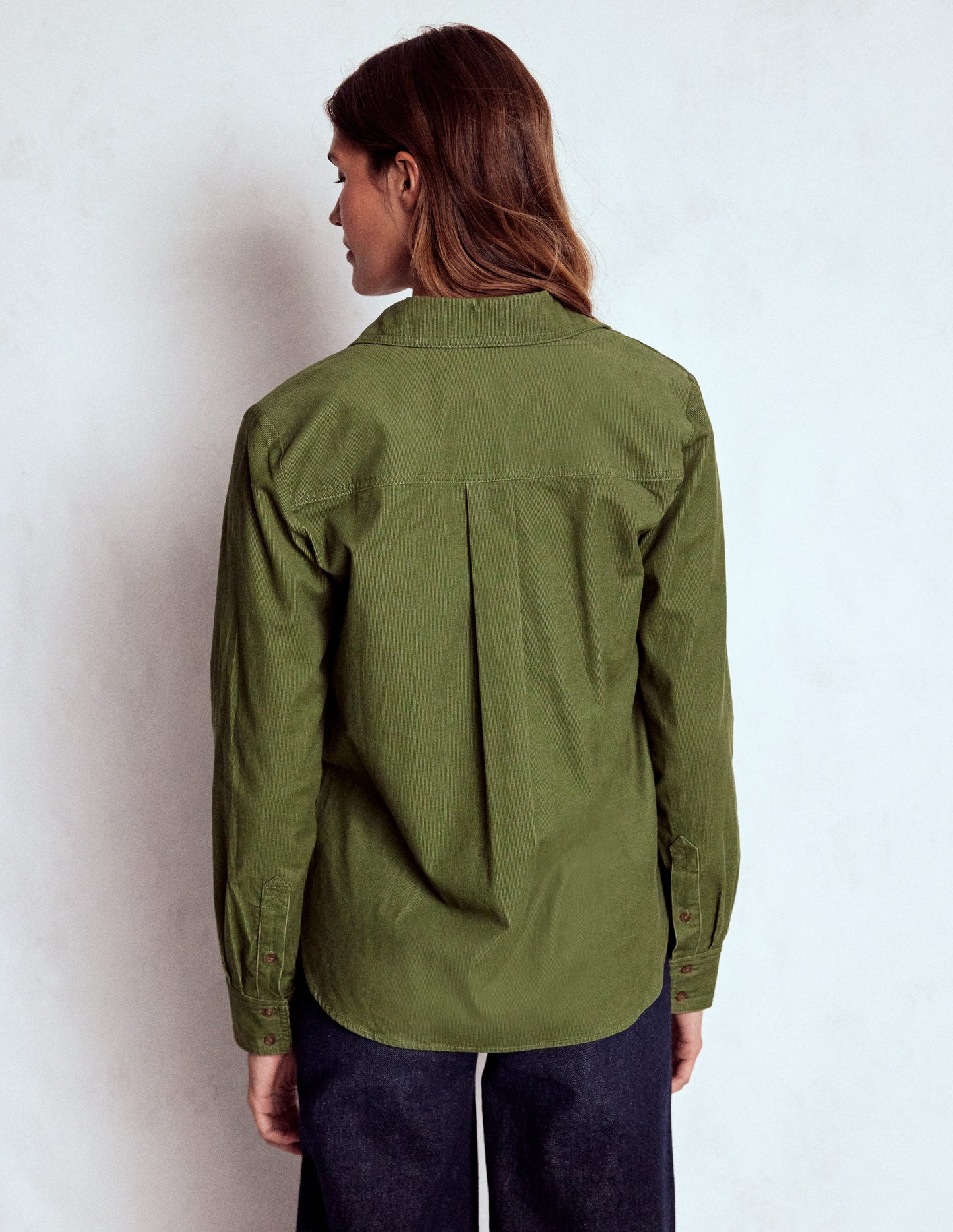 Sienna Cord Shirt-Fern