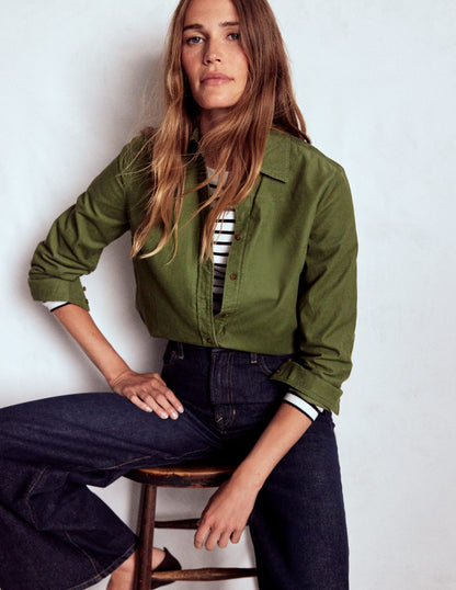 Sienna Cord Shirt-Fern-4