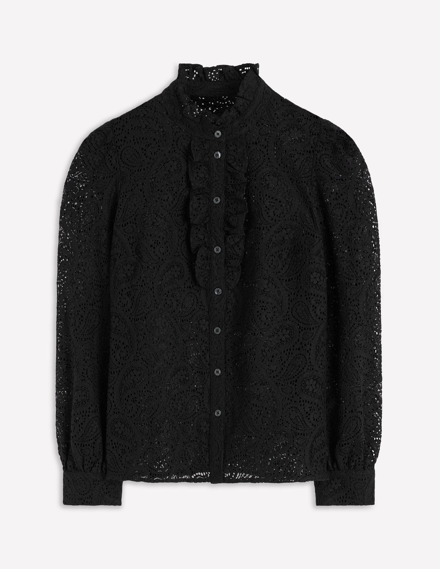 Sasha Lace Top-Black