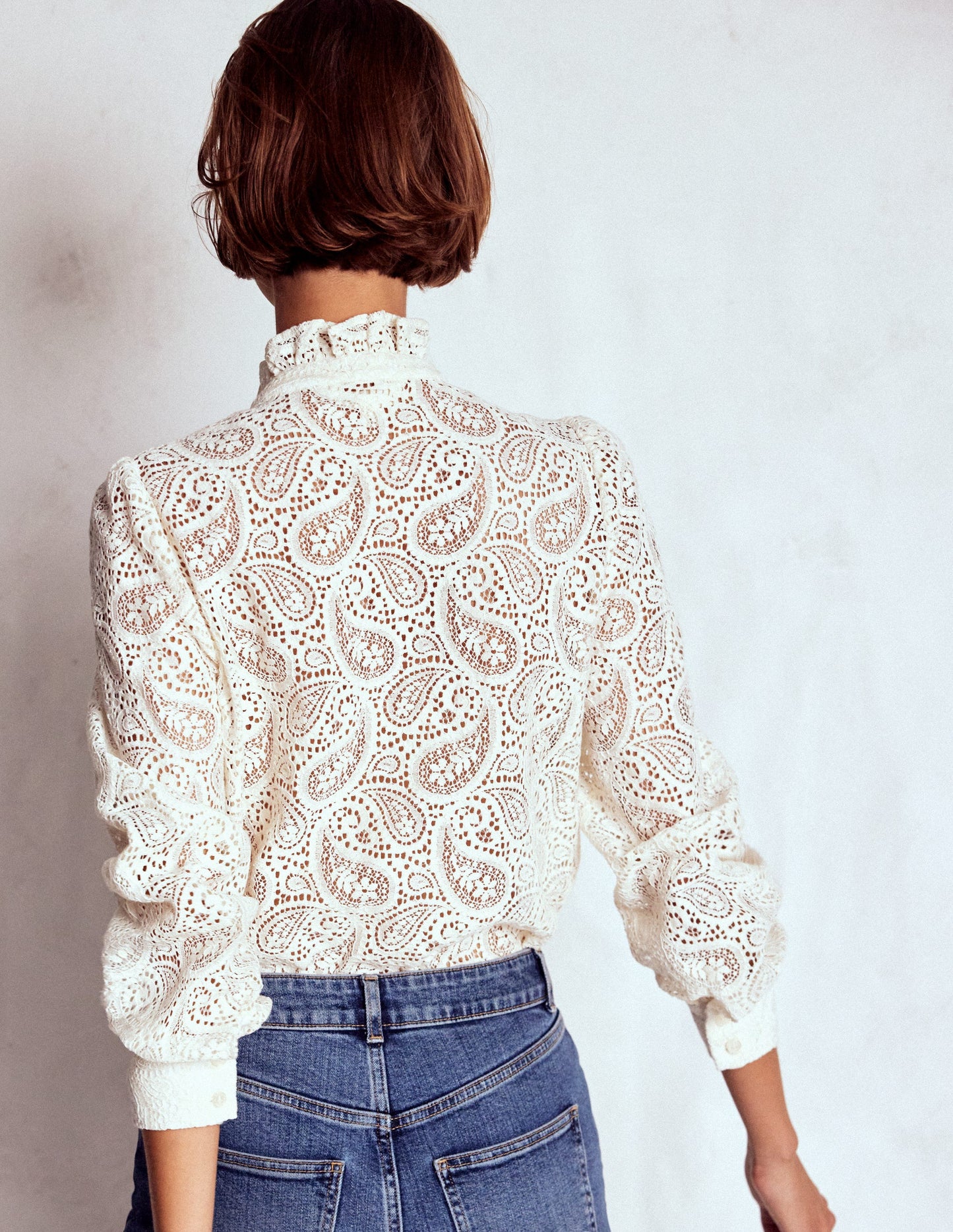 Sasha Lace Top-Ivory