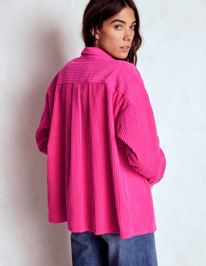 Cord Overshirt-Pink Peony-3