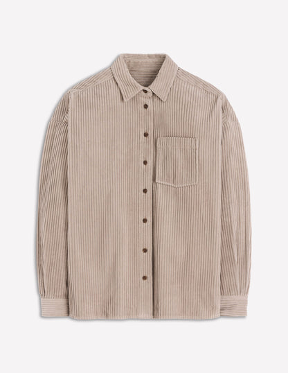 Cord Overshirt-Nutmeg-5