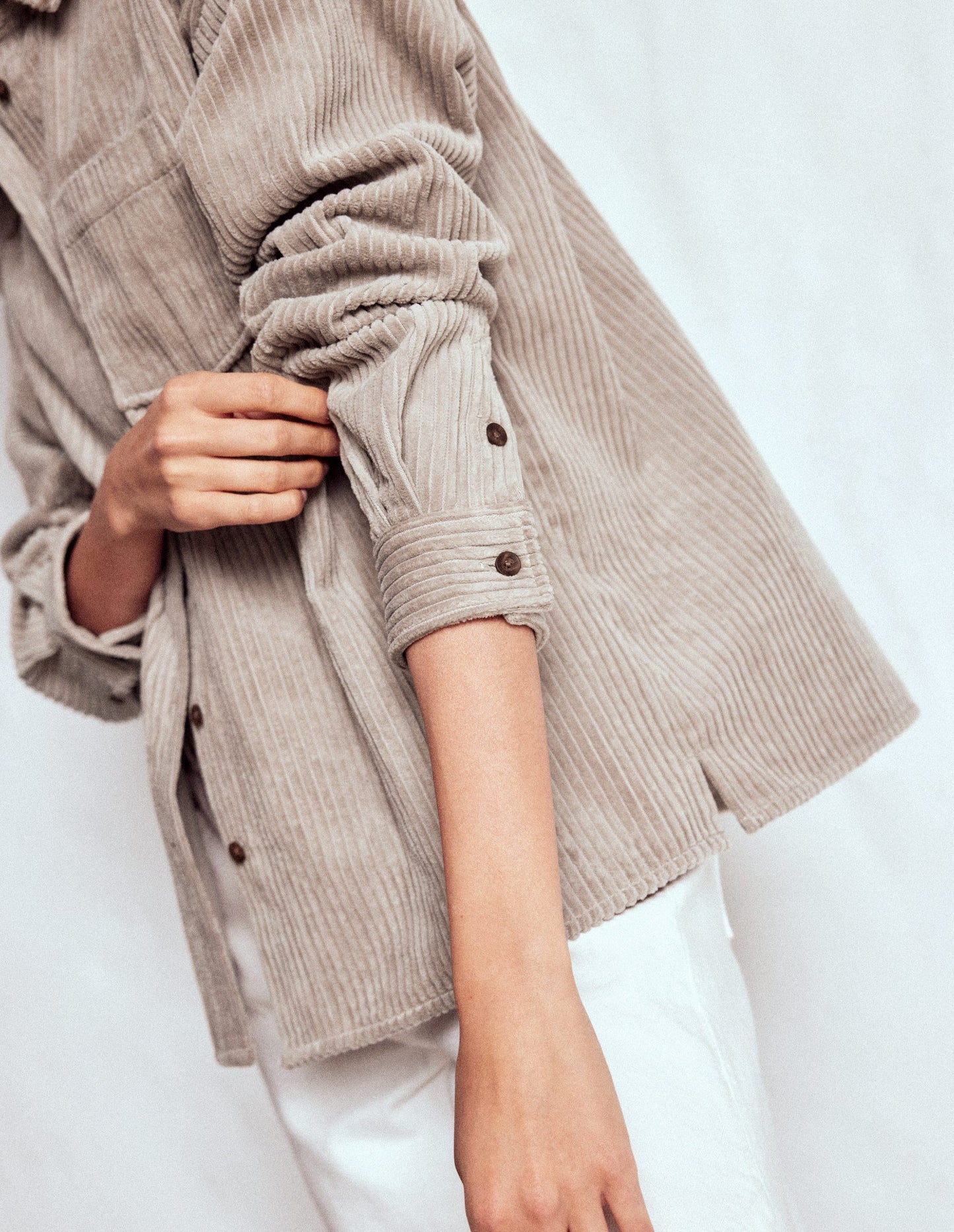 Cord Overshirt-Nutmeg