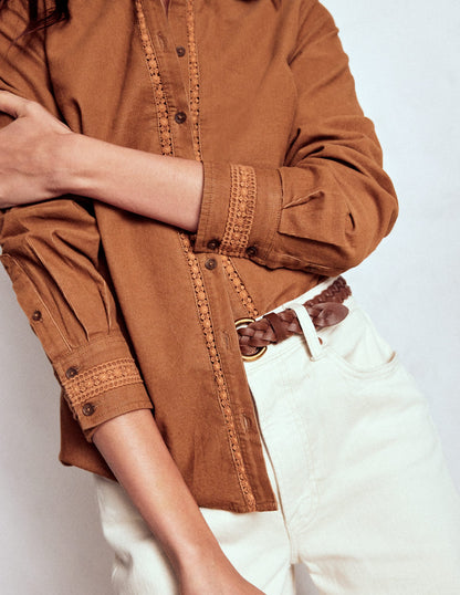 Victoria Cord Shirt-Ginger-2