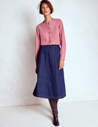 Victoria Cord Shirt-Blushing Rose-1