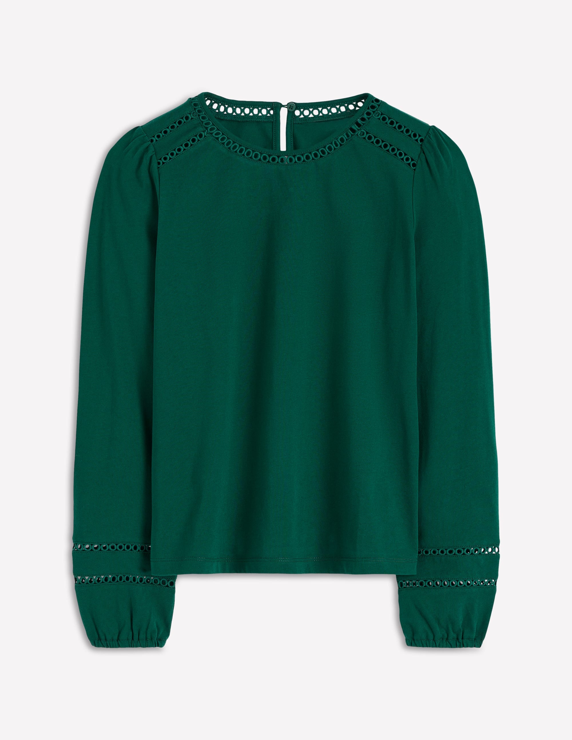 Flo Trim Detail Top-Emerald Night - Image 5