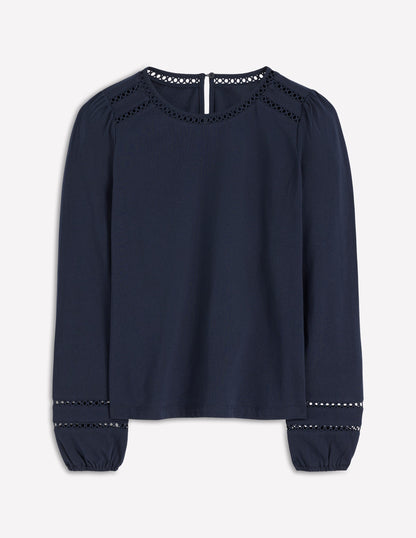 Flo Trim Detail Top-Navy-4